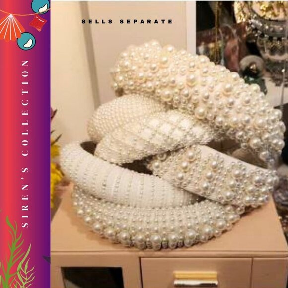 Elegant Pearl HeadbandsSirens CollectionWedding & Special Occasion